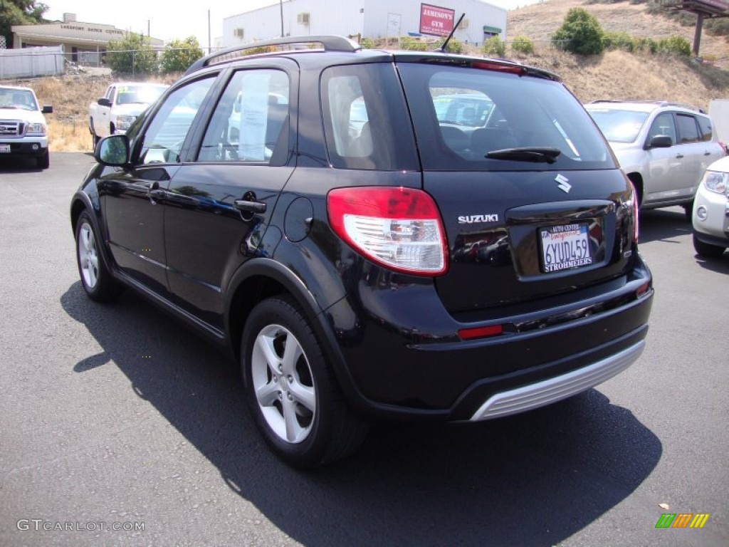 2007 SX4 Convenience AWD - Black Onyx Pearl / Black photo #5
