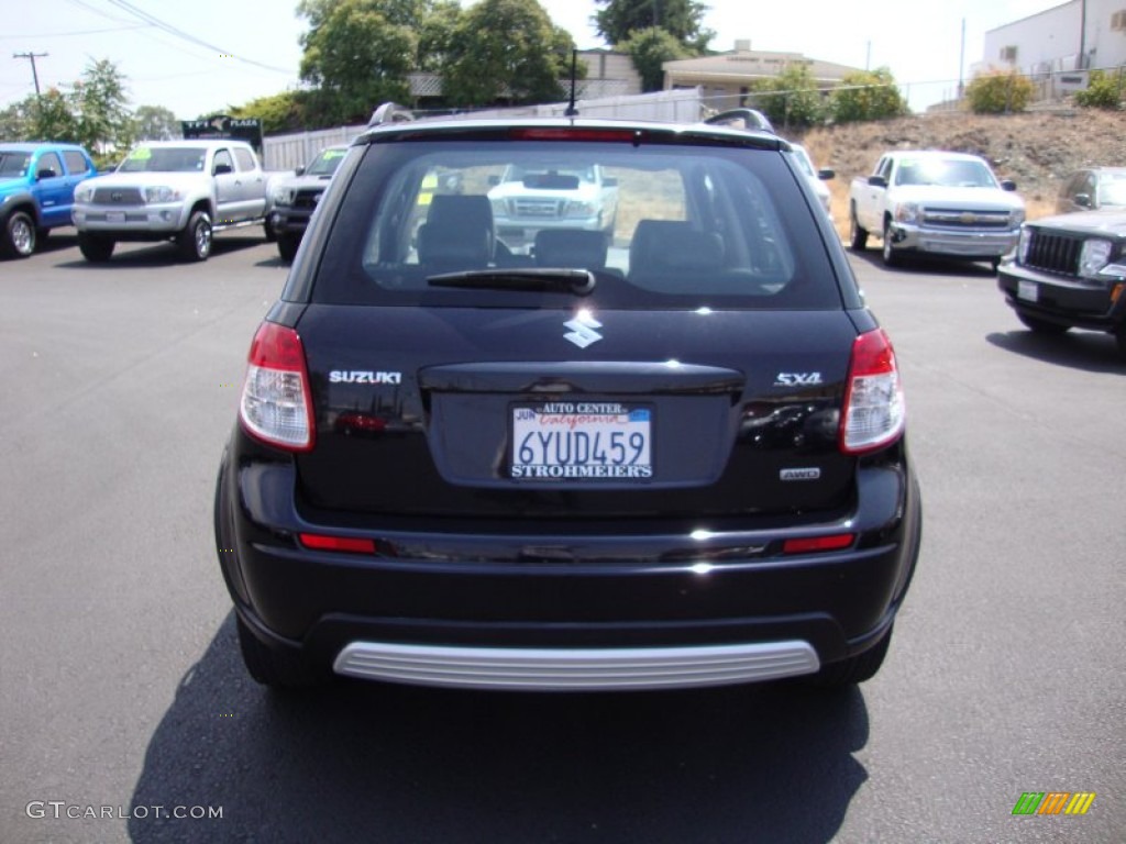 2007 SX4 Convenience AWD - Black Onyx Pearl / Black photo #6