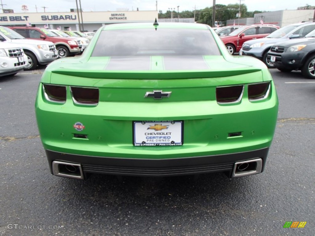 2010 Camaro LT Coupe Synergy Special Edition - Synergy Green Metallic / Black/Green photo #5