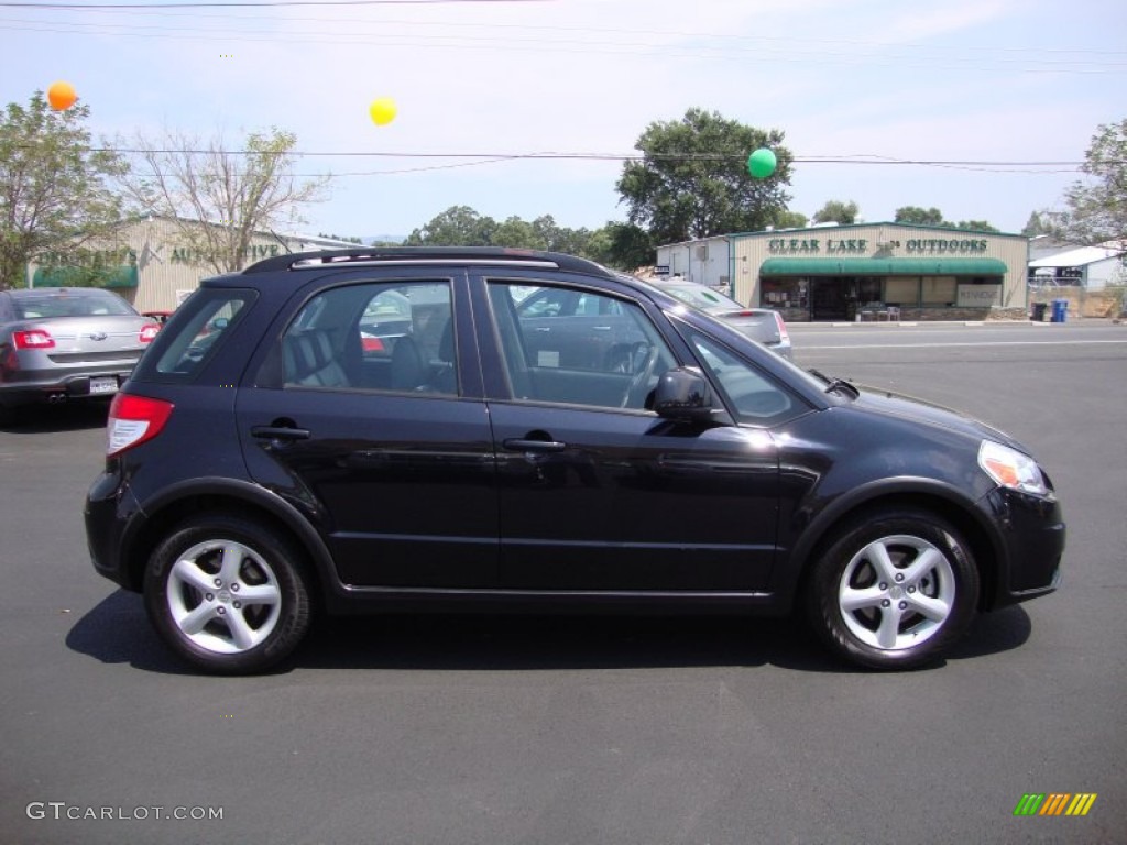 2007 SX4 Convenience AWD - Black Onyx Pearl / Black photo #8
