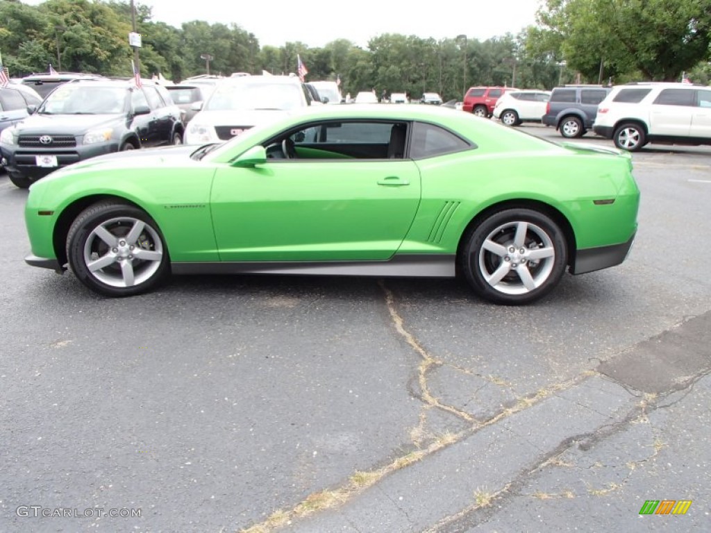 2010 Camaro LT Coupe Synergy Special Edition - Synergy Green Metallic / Black/Green photo #8