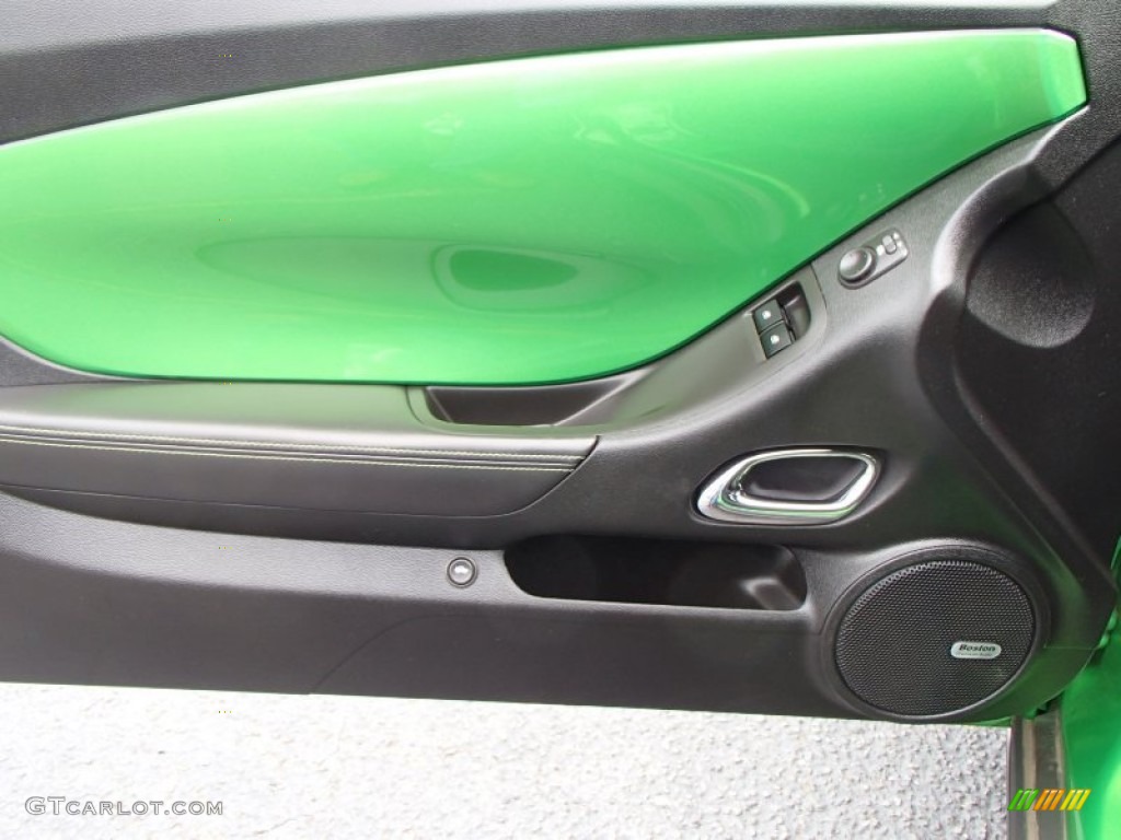 2010 Camaro LT Coupe Synergy Special Edition - Synergy Green Metallic / Black/Green photo #11