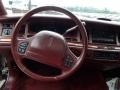 1996 Lincoln Town Car Dark Red Interior Steering Wheel Photo