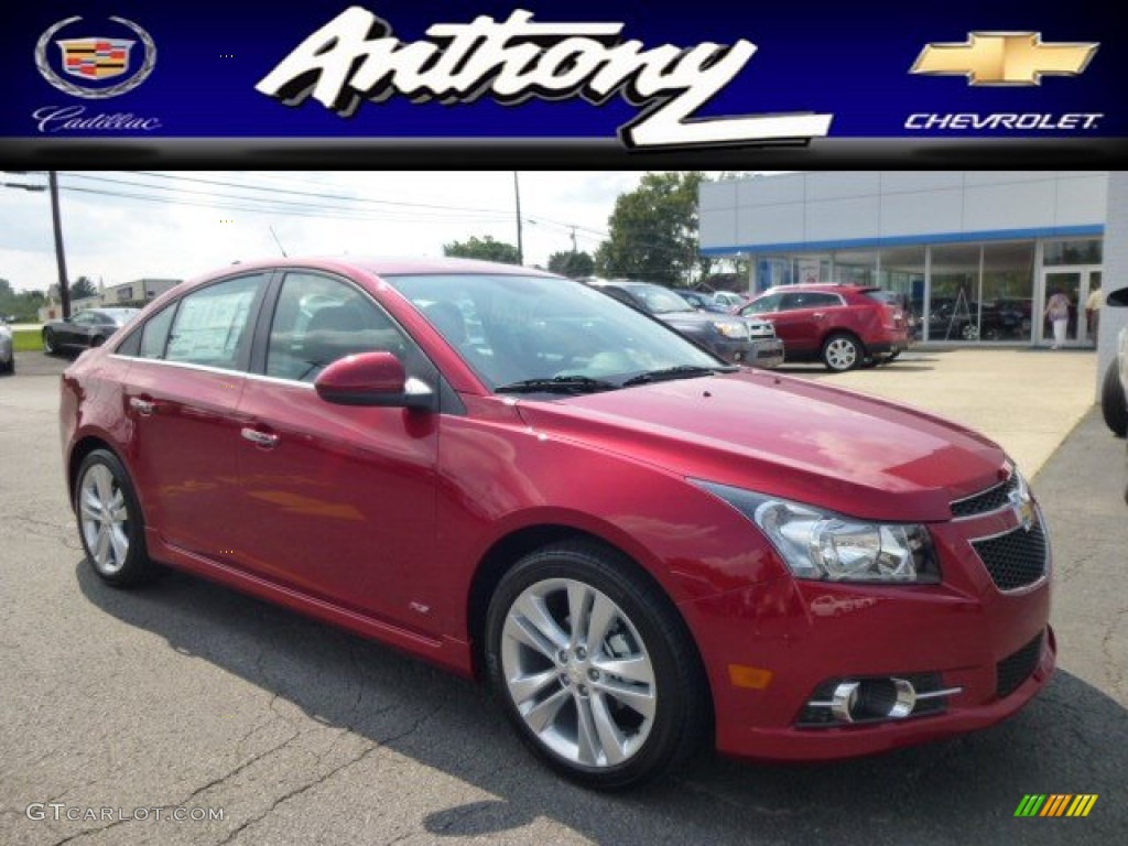 2014 Cruze LTZ - Crystal Red Tintcoat / Jet Black photo #1