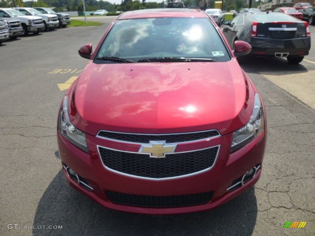2014 Cruze LTZ - Crystal Red Tintcoat / Jet Black photo #2