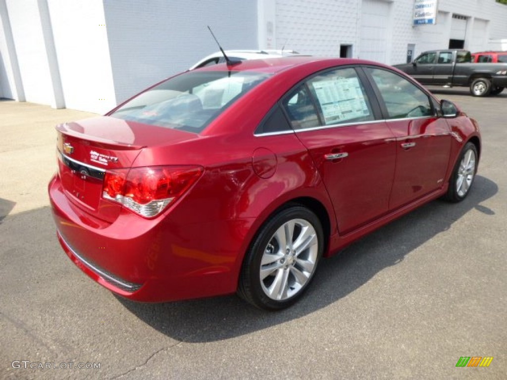 2014 Cruze LTZ - Crystal Red Tintcoat / Jet Black photo #7