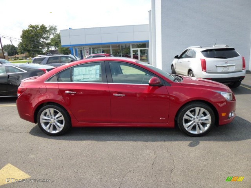 2014 Cruze LTZ - Crystal Red Tintcoat / Jet Black photo #8