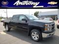 2014 Black Chevrolet Silverado 1500 LT Z71 Crew Cab 4x4  photo #1