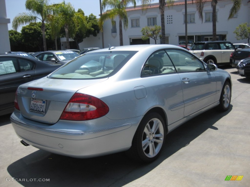 2008 CLK 350 Coupe - Diamond Silver Metallic / Stone photo #2