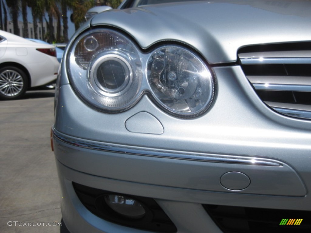 2008 CLK 350 Coupe - Diamond Silver Metallic / Stone photo #23