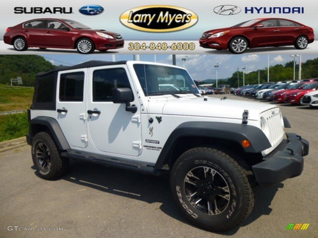 2012 Wrangler Unlimited Sport 4x4 - Bright White / Black photo #1