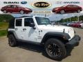 2012 Bright White Jeep Wrangler Unlimited Sport 4x4  photo #1