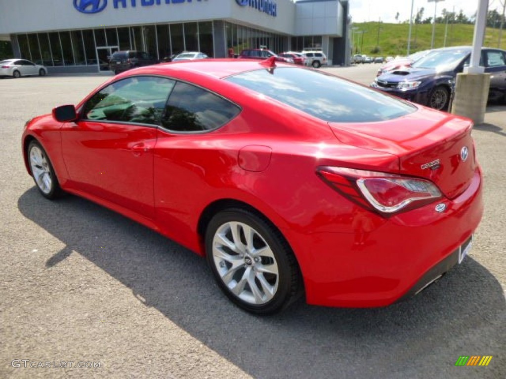 2013 Genesis Coupe 2.0T - Tsukuba Red / Black Cloth photo #5