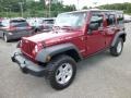 Deep Cherry Red Crystal Pearl - Wrangler Unlimited Rubicon 4x4 Photo No. 3