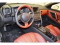 2014 Nissan GT-R Red Amber Semi-Aniline Leather Interior Interior Photo