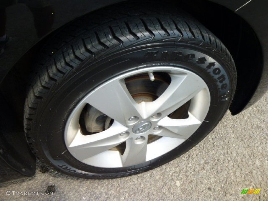2012 Elantra GLS - Black Noir Pearl / Gray photo #9