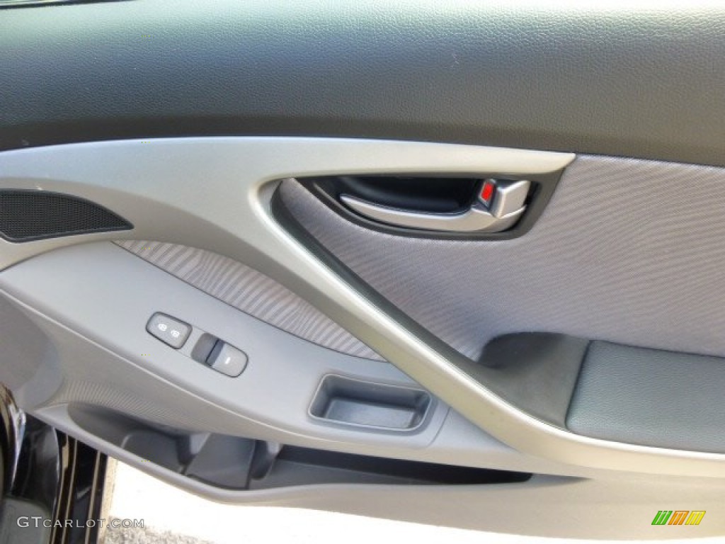 2012 Elantra GLS - Black Noir Pearl / Gray photo #11