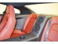 2014 Nissan GT-R Red Amber Semi-Aniline Leather Interior Rear Seat Photo