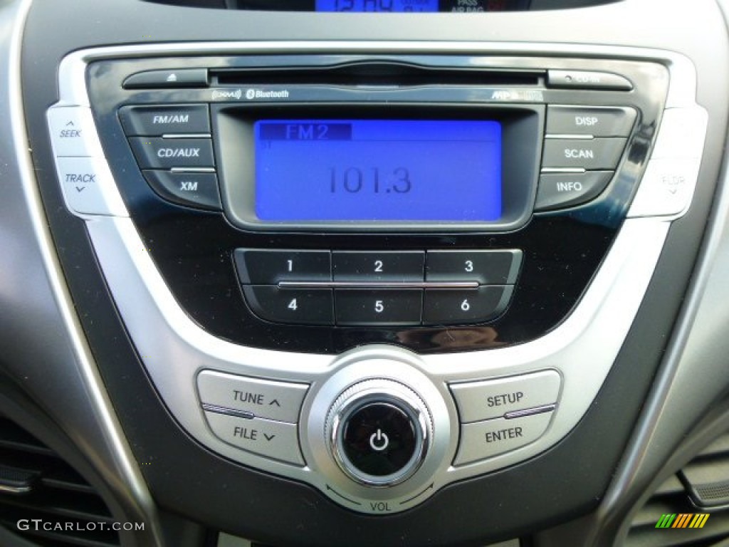 2012 Elantra GLS - Black Noir Pearl / Gray photo #19