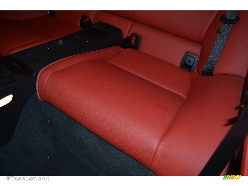 2009 3 Series 328i Coupe - Jet Black / Coral Red/Black Dakota Leather photo #15