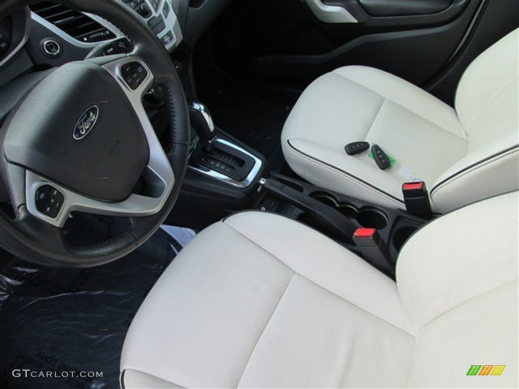 Cashmere/Charcoal Black Leather Interior 2011 Ford Fiesta SES Hatchback Photo #84396069