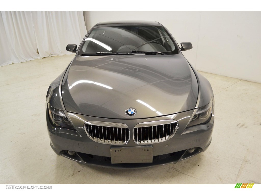 2005 6 Series 645i Coupe - Stratus Grey Metallic / Black photo #4