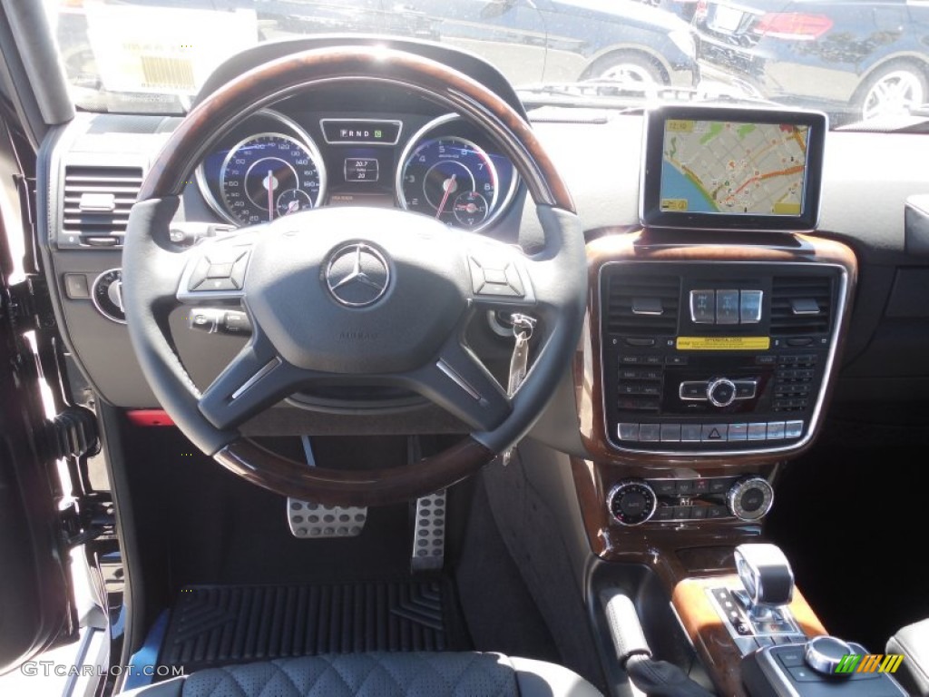 2013 Mercedes-Benz G 63 AMG designo Black Dashboard Photo #84396725