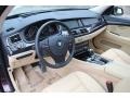 Venetian Beige Prime Interior Photo for 2013 BMW 5 Series #84397224