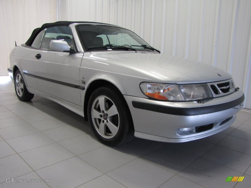Silver Metallic 2003 Saab 9-3 SE Convertible Exterior Photo #84399585