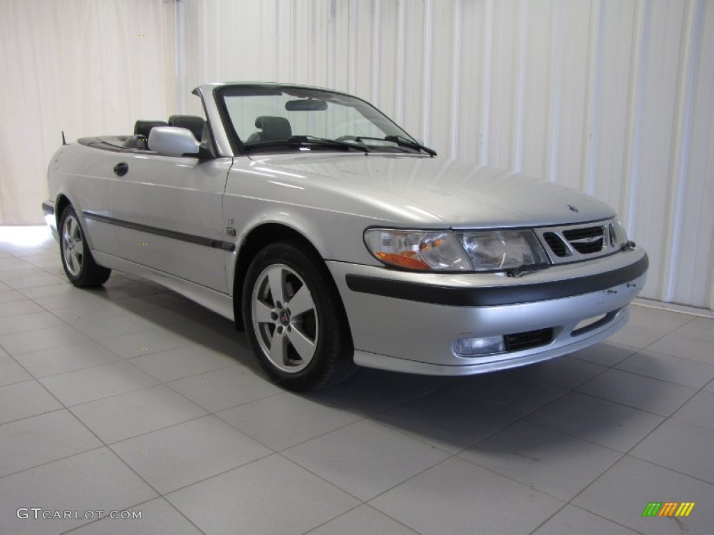 Silver Metallic 2003 Saab 9-3 SE Convertible Exterior Photo #84399600