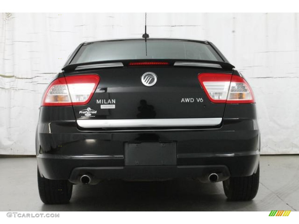 Black Ebony 2007 Mercury Milan V6 Premier AWD Exterior Photo #84401010