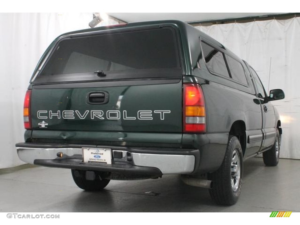 2002 Silverado 1500 LS Regular Cab - Forest Green Metallic / Graphite Gray photo #7