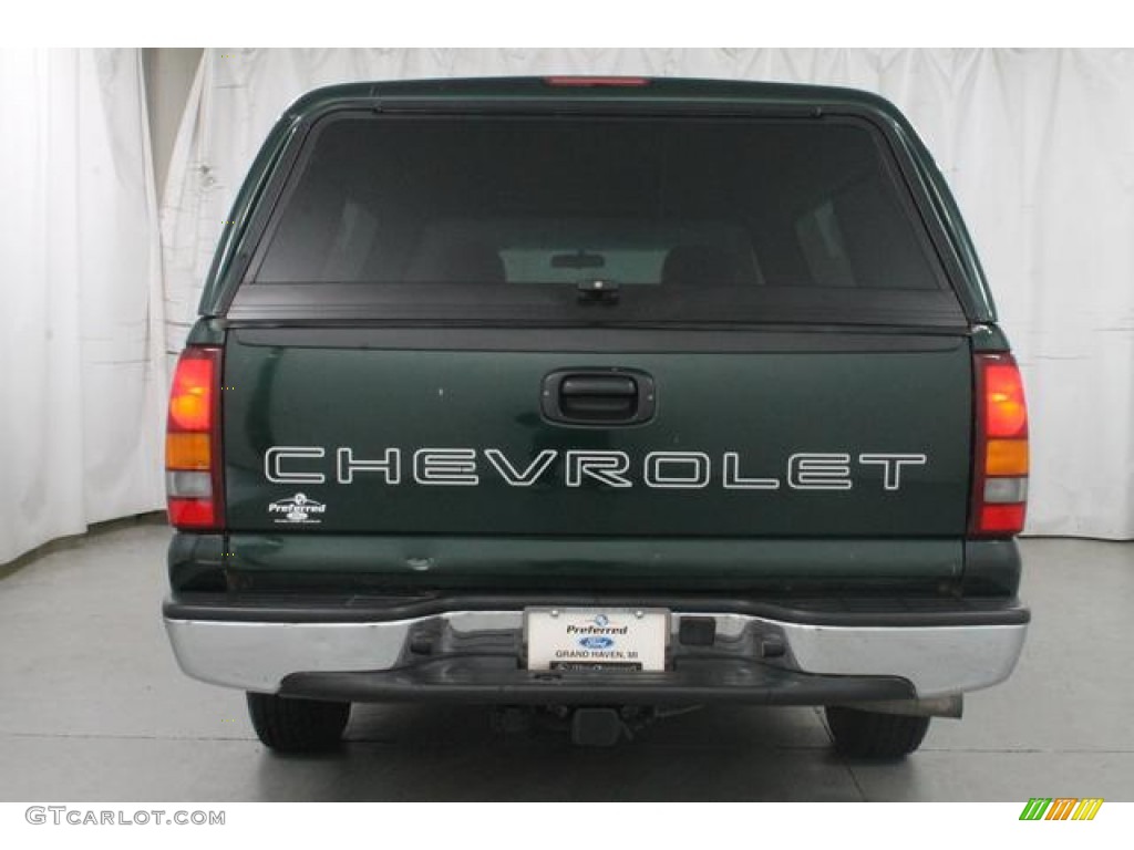 2002 Silverado 1500 LS Regular Cab - Forest Green Metallic / Graphite Gray photo #8