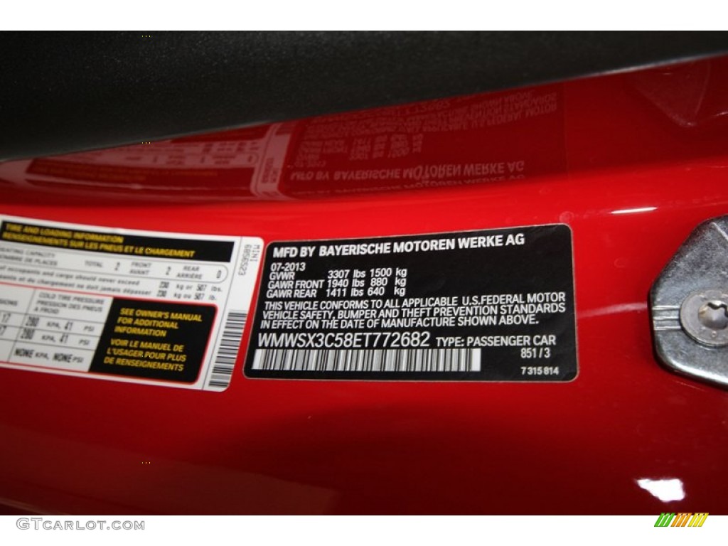 2014 Cooper Color Code 851 for Chili Red Photo #84402669