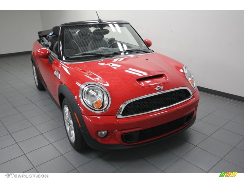2014 Cooper S Convertible - Chili Red / Carbon Black photo #5