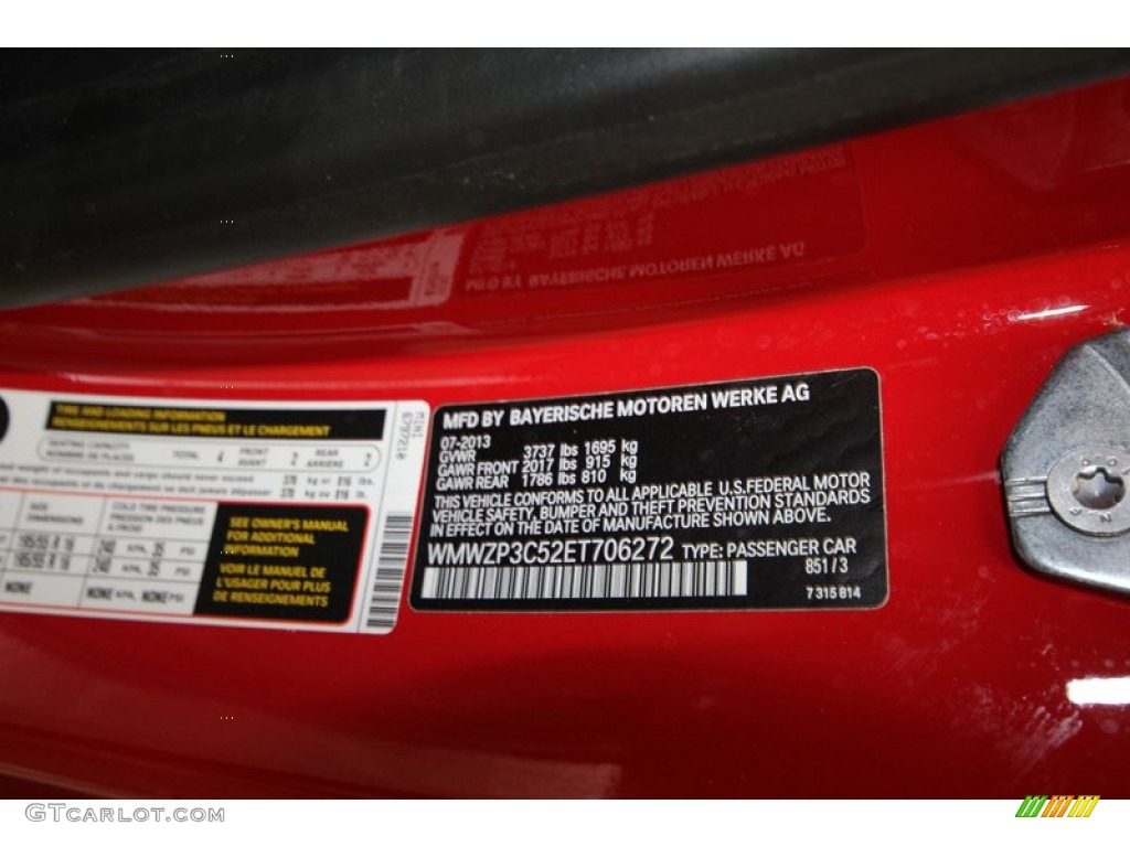 2014 Cooper Color Code 851 for Chili Red Photo #84402753
