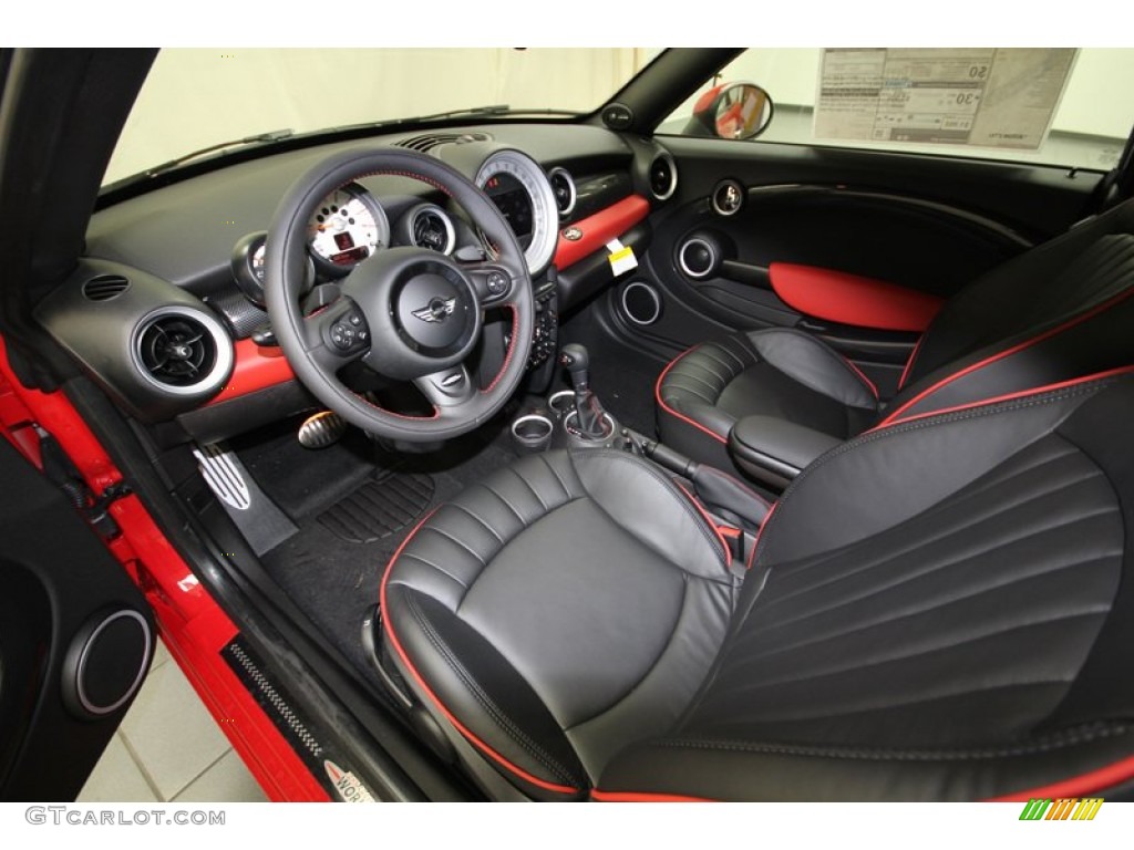 2014 Cooper S Roadster - Chili Red / Championship Lounge Leather/Red Piping photo #3