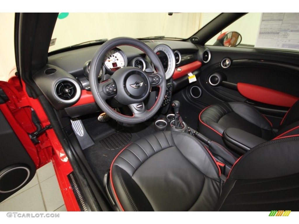 2014 Cooper S Roadster - Chili Red / Championship Lounge Leather/Red Piping photo #4