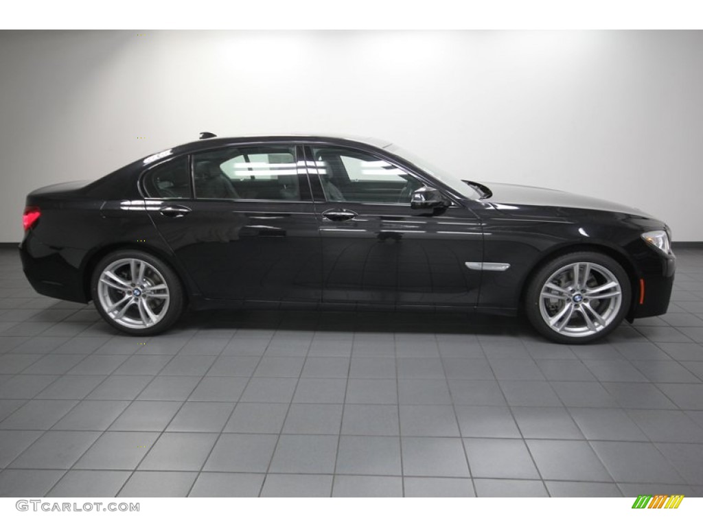 Black Sapphire Metallic 2014 BMW 7 Series 740Li Sedan Exterior Photo #84402903