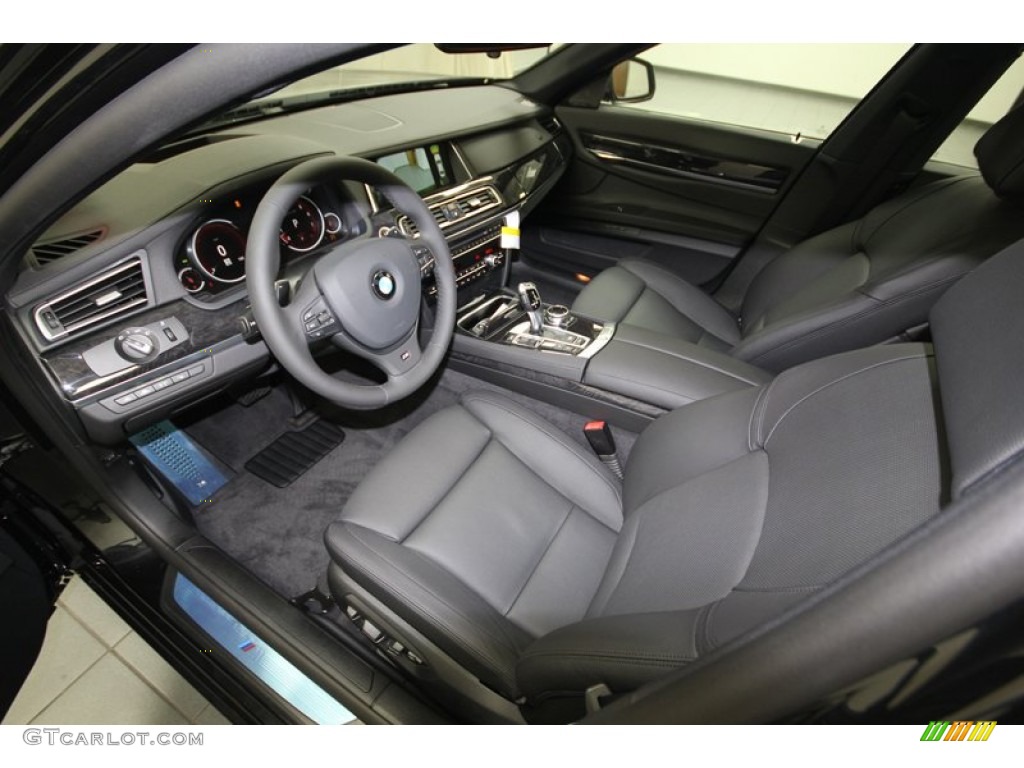 Black Interior 2014 BMW 7 Series 740Li Sedan Photo #84402930