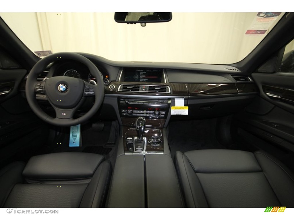 2014 BMW 7 Series 750Li Sedan Black Dashboard Photo #84403020