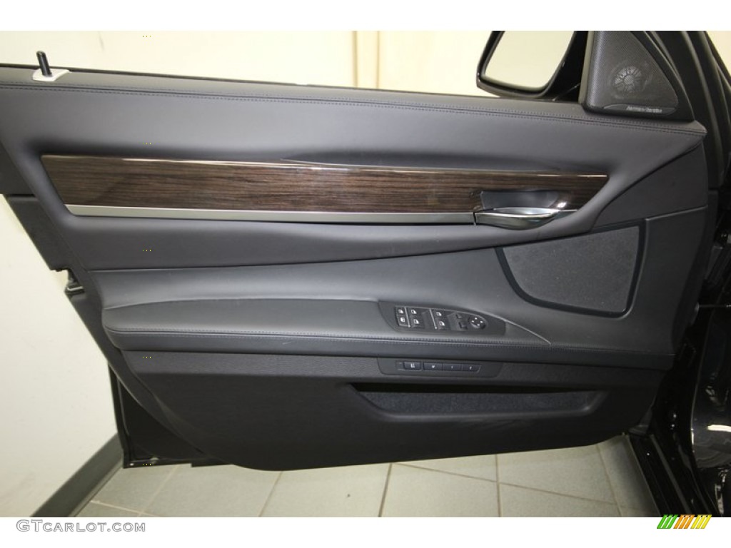 2014 BMW 7 Series 750Li Sedan Black Door Panel Photo #84403044
