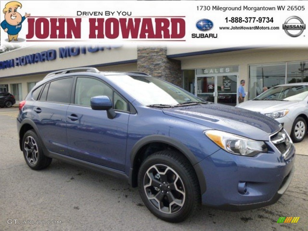 2013 XV Crosstrek 2.0 Premium - Marine Blue Pearl / Ivory photo #1