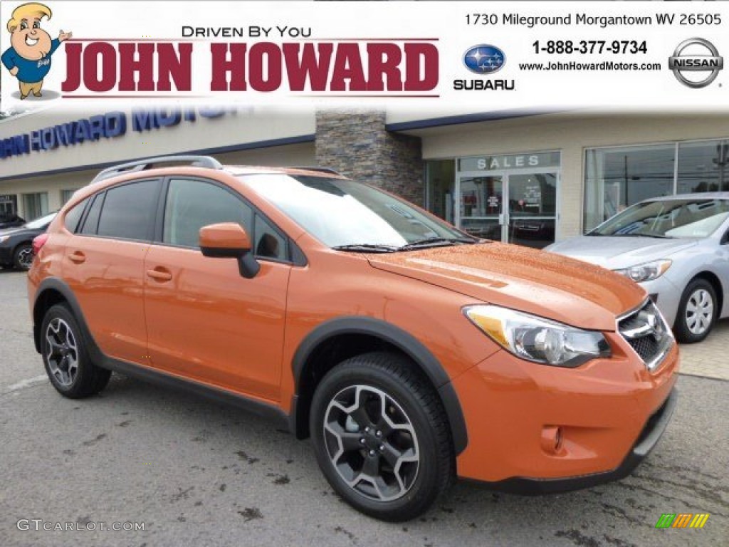 2013 XV Crosstrek 2.0 Limited - Tangerine Orange Pearl / Black photo #1