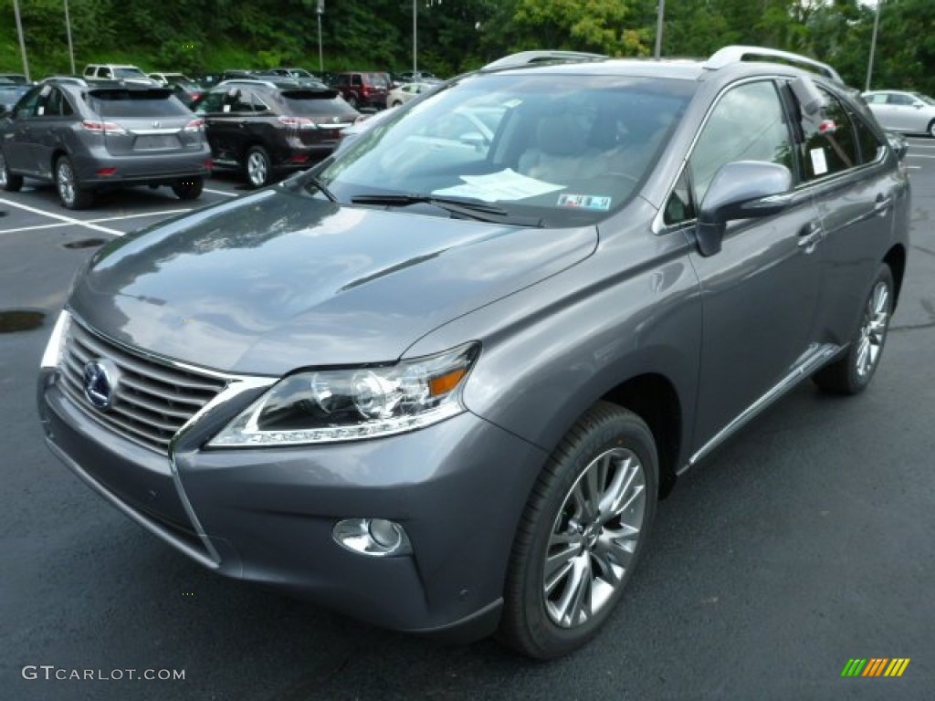 2013 RX 450h AWD - Nebula Gray Pearl / Light Gray/Ebony Birds Eye Maple photo #8