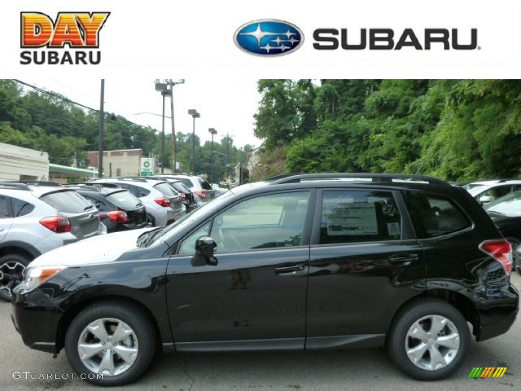 2014 Forester 2.5i Premium - Crystal Black Silica / Black photo #1