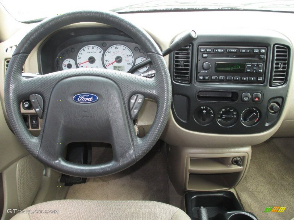2002 Escape XLT V6 - Dark Highland Green Metallic / Medium Parchment photo #8