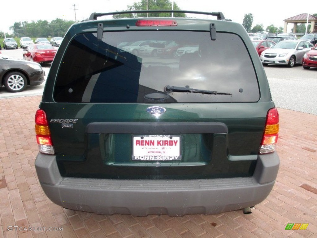 2002 Escape XLT V6 - Dark Highland Green Metallic / Medium Parchment photo #14