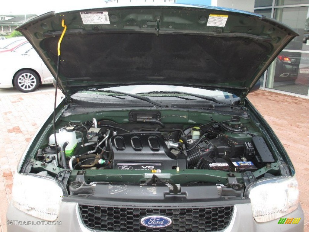 2002 Escape XLT V6 - Dark Highland Green Metallic / Medium Parchment photo #16