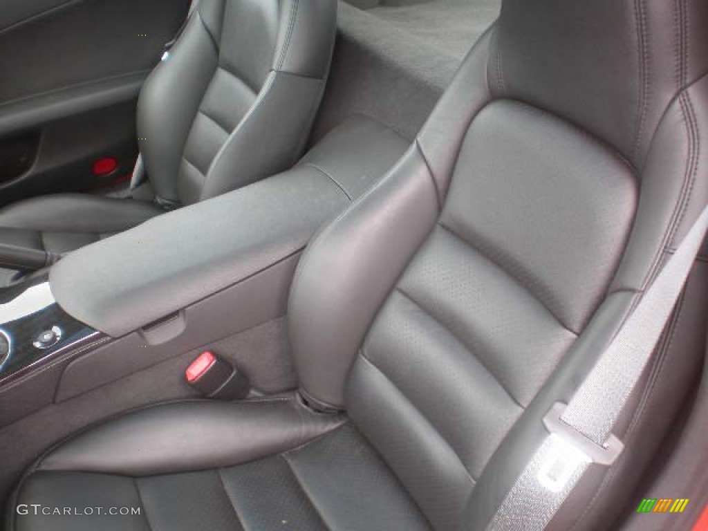 2011 Corvette Coupe - Inferno Orange Metallic / Ebony Black photo #13